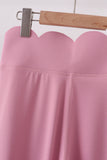 Lilac Scalloped Mom Yoga Active Leggings - Aaria Tees Aaria Tees
