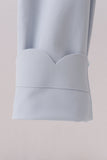Blue Scalloped Mom Yoga Active Leggings - Aaria Tees Aaria Tees