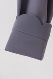 Gray Scalloped Mom Yoga Active Leggings - Aaria Tees Aaria Tees