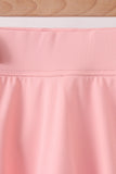 Pink Scalloped Yoga Skorts Set - Aaria Tees Aaria Tees