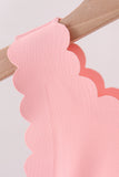 Pink Scalloped Yoga Skorts Set - Aaria Tees Aaria Tees