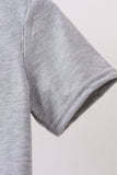 Gray Ship Applique Top - Aaria Tees Aaria Tees