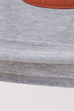 Gray Ship Applique Top - Aaria Tees Aaria Tees