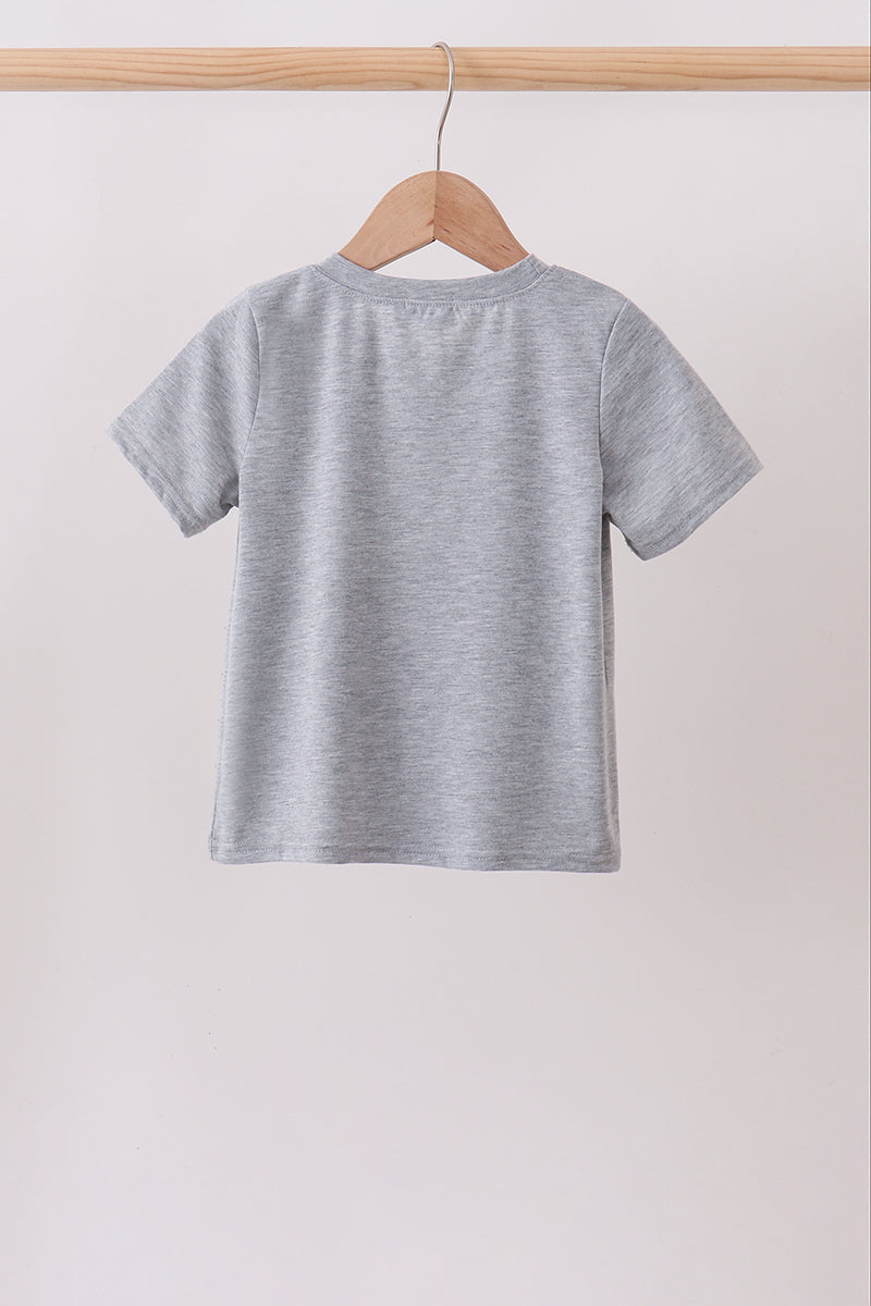 Gray Ship Applique Top - Aaria Tees Aaria Tees