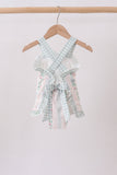 Bow Floral Applique Knit Bubble - Aaria Tees Aaria Tees