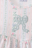 Bow Floral Applique Knit Bloomer Set - Aaria Tees Aaria Tees