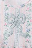 Bow Floral Applique Knit Dress - Aaria Tees Aaria Tees