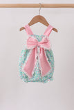 Pink Bow Floral Knit Bubble - Aaria Tees Aaria Tees