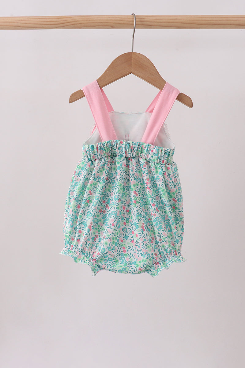 Pink Bow Floral Knit Bubble - Aaria Tees Aaria Tees