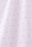 Pink Bow Smocked Swiss Dot Shorts Set - Aaria Tees Aaria Tees