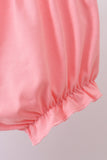 Pink tropical floral print ruffle bow bloomer set - Aaria Tees Aaria Tees