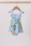 Green lemon print ruffle bubble - Aaria Tees Aaria Tees