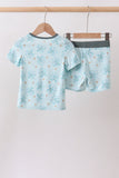 Blue Turtle Bamboo Pajama Set Aaria Tees