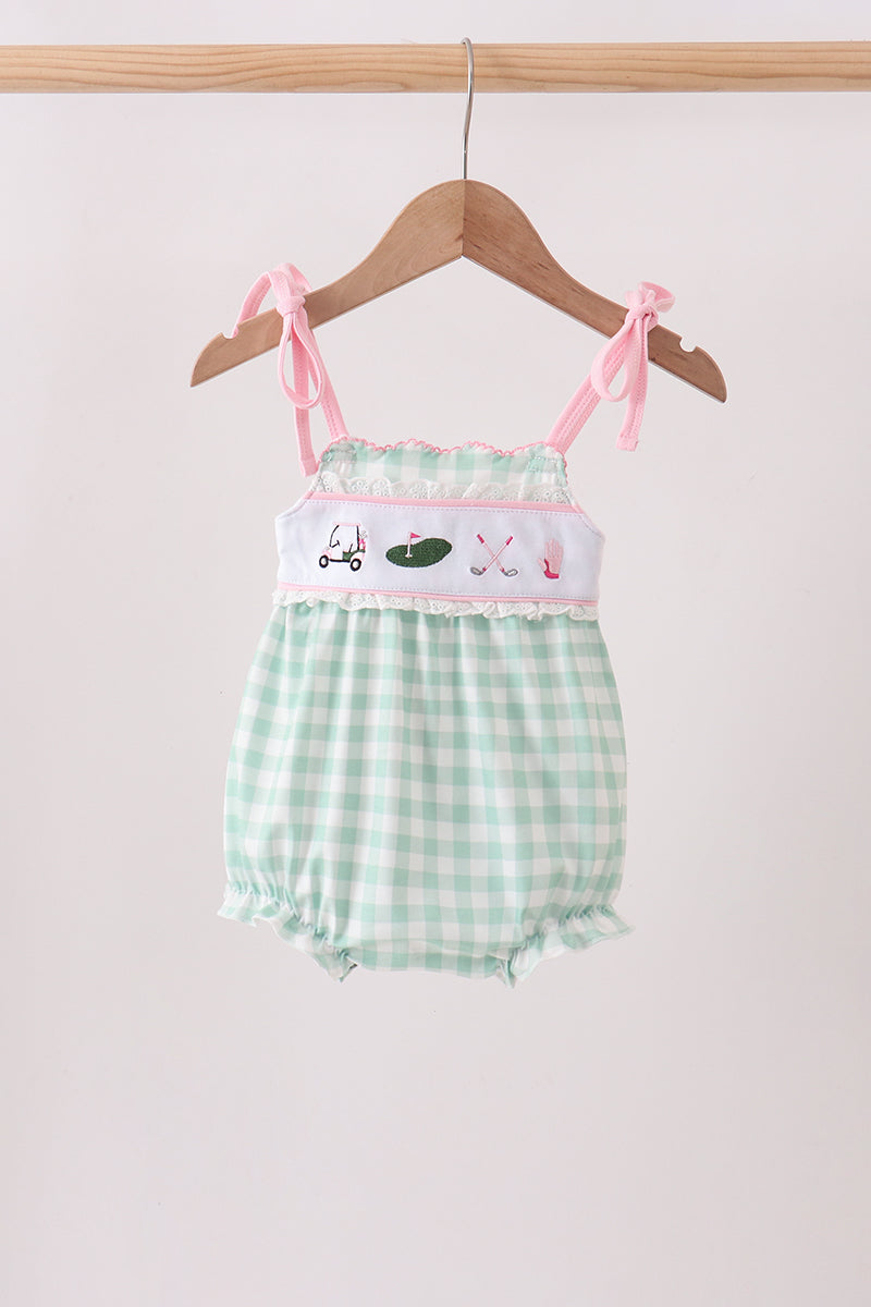 Green Golf Embroidered Bubble - Aaria Tees Aaria Tees