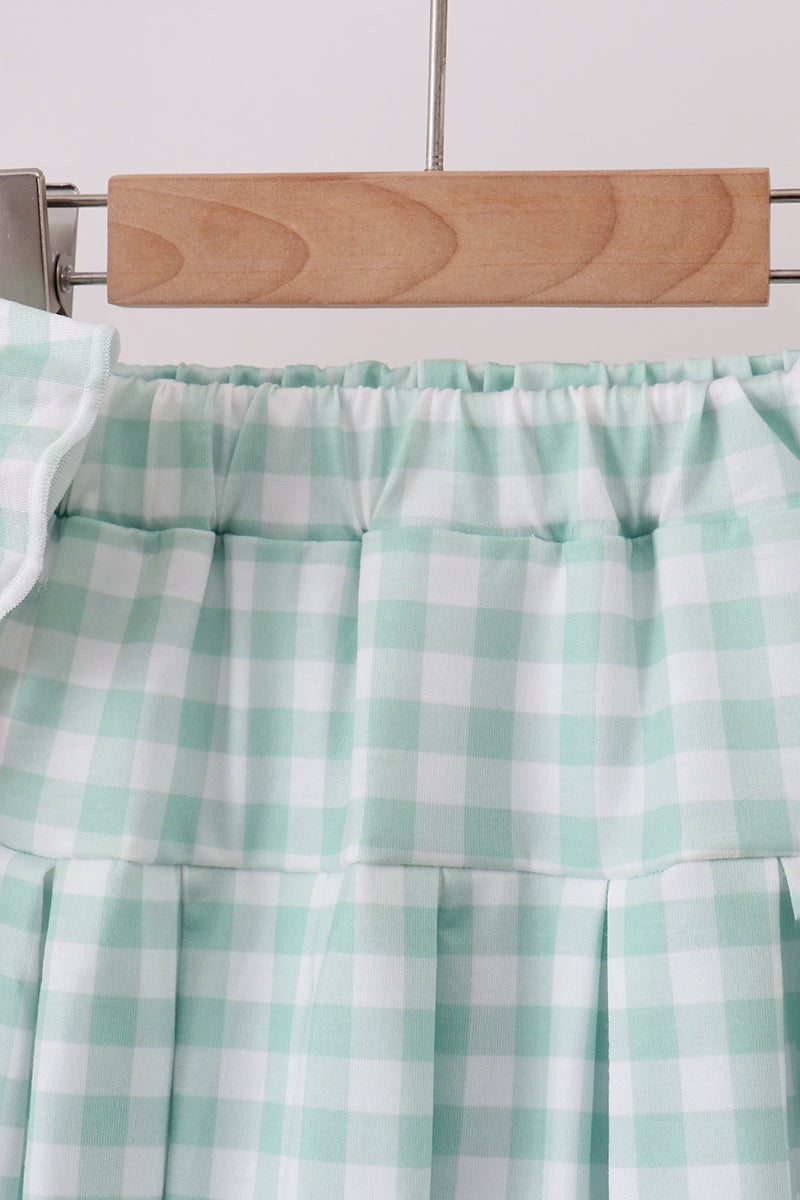 Green Golf Embroidered Skorts Set - Aaria Tees Aaria Tees