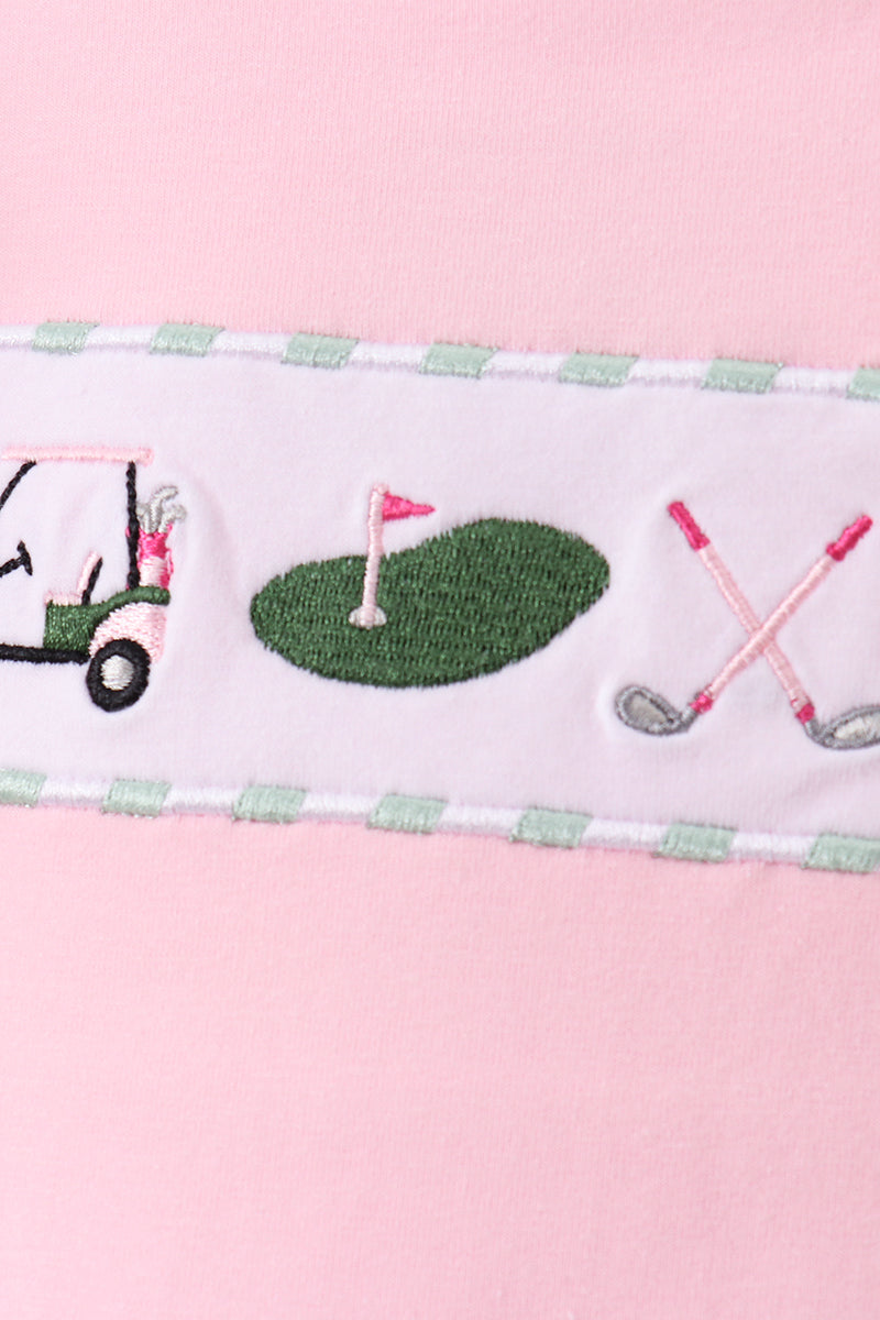 Green Golf Embroidered Skorts Set - Aaria Tees Aaria Tees