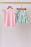 Green Golf Embroidered Skorts Set - Aaria Tees Aaria Tees