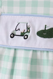 Green Golf Embroidered Romper - Aaria Tees Aaria Tees