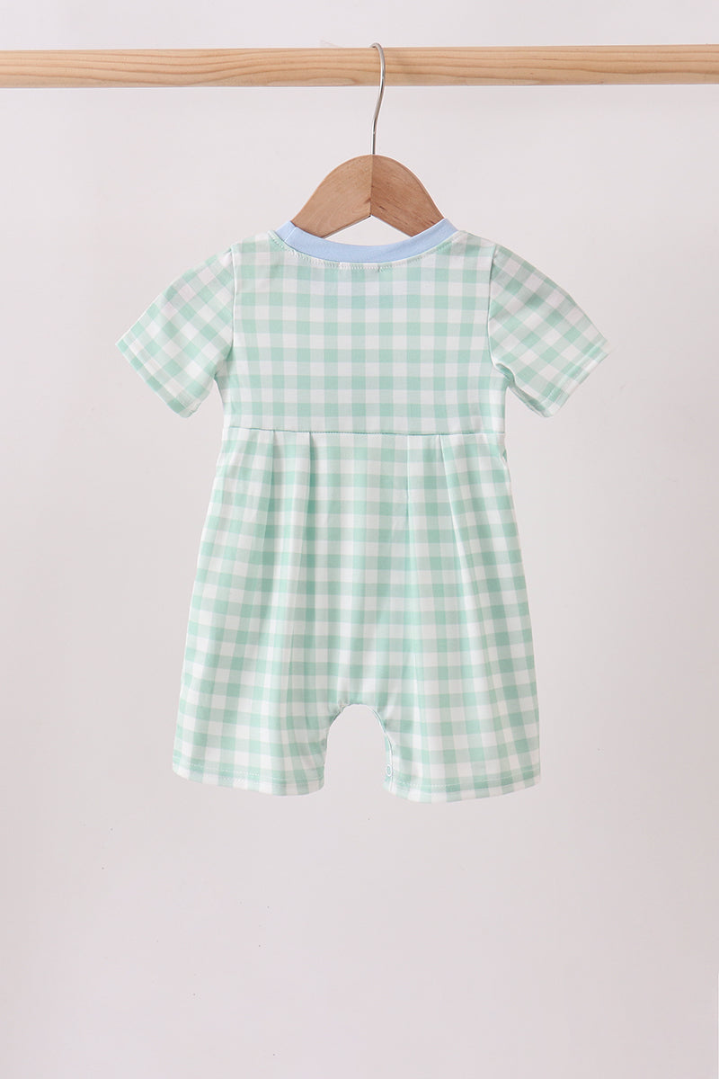 Green Golf Embroidered Romper - Aaria Tees Aaria Tees