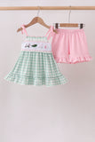 Green Golf Embroidered Ruffle Set - Aaria Tees Aaria Tees