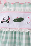 Green Golf Embroidered Ruffle Set - Aaria Tees Aaria Tees