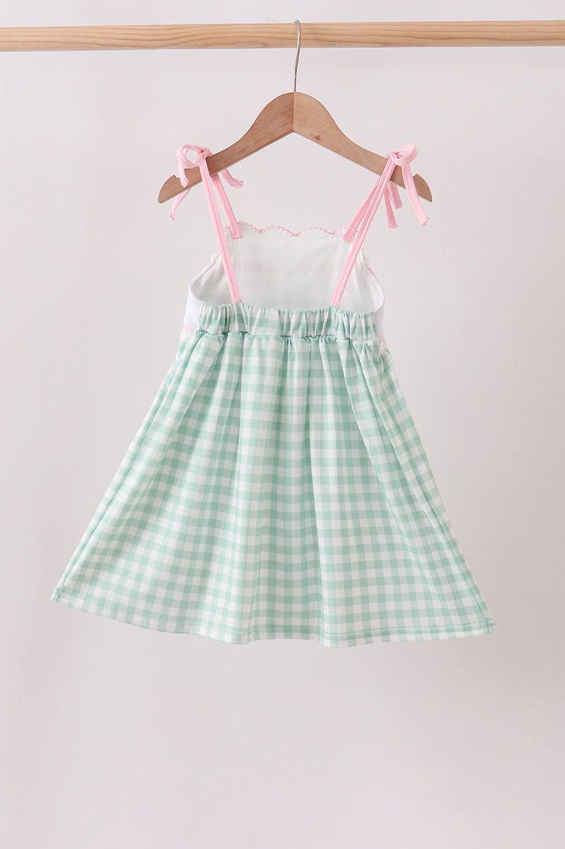 Green Golf Embroidered Dress - Aaria Tees Aaria Tees