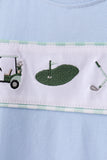 Green Golf Embroidered Gingham Set - Aaria Tees Aaria Tees