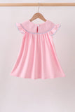 Pink Hydrangea Bow Smocked Dress - Aaria Tees Aaria Tees