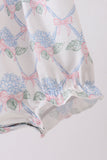 Blue Floral Knit Bubble - Aaria Tees Aaria Tees