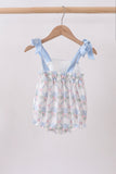 Blue Floral Knit Bubble - Aaria Tees Aaria Tees