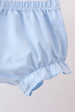 Blue Floral Bloomer Set - Aaria Tees Aaria Tees