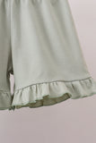 Camo Hunting Embroidered Ruffle Shorts Set - Aaria Tees Aaria Tees