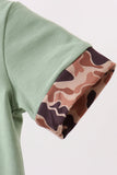 Camo Duck Embroidered Romper Aaria Tees