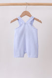 Blue Puppy Applique Seersucker Jon Jon Aaria Tees