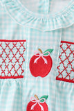 Blue Apple Smocked Bloomer Set - Aaria Tees Aaria Tees
