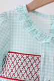Blue Apple Smocked Dress - Aaria Tees Aaria Tees