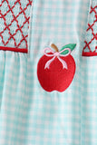 Blue Apple Smocked Dress - Aaria Tees Aaria Tees