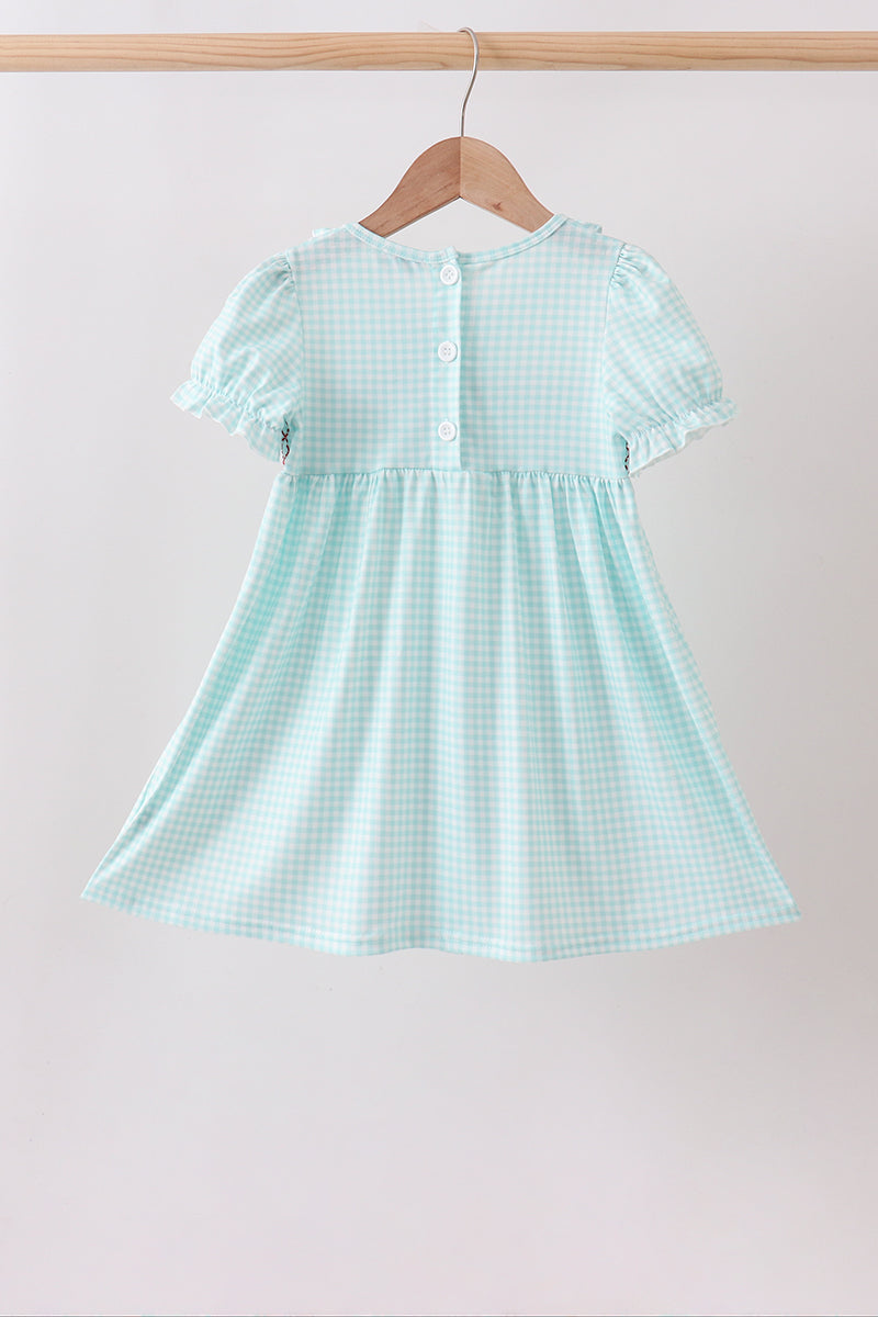 Blue Apple Smocked Dress - Aaria Tees Aaria Tees