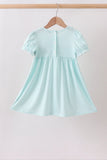 Blue Apple Smocked Dress - Aaria Tees Aaria Tees