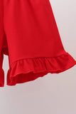 Blue Apple Smocked Ruffle Shorts Set - Aaria Tees Aaria Tees
