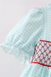Blue Apple Smocked Ruffle Shorts Set - Aaria Tees Aaria Tees