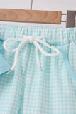 Blue Apple Embroidered Shorts Set - Aaria Tees Aaria Tees