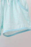 Blue Apple Embroidered Shorts Set - Aaria Tees Aaria Tees