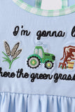 Blue Farm Embroidered Dress - Aaria Tees Aaria Tees