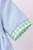 Blue Farm Embroidered Dress - Aaria Tees Aaria Tees