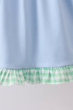 Blue Farm Embroidered Dress - Aaria Tees Aaria Tees