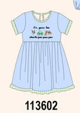 Blue Farm Embroidered Dress Aaria Tees