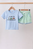 Blue Farm Embroidered Set - Aaria Tees Aaria Tees