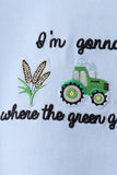 Blue Farm Embroidered Set - Aaria Tees Aaria Tees