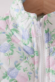 Pink floral ruffle vest - Aaria Tees Aaria Tees